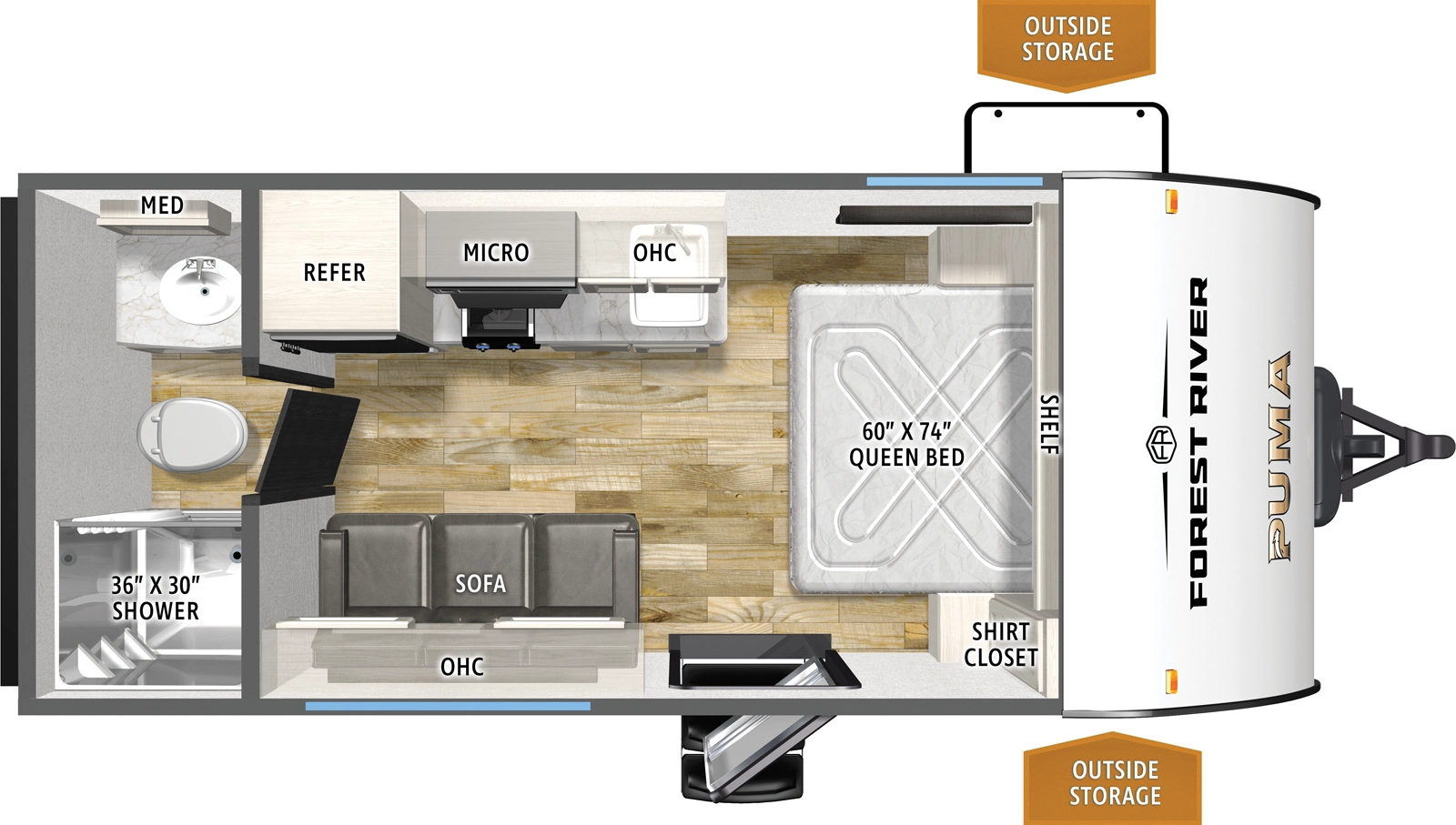 Puma Camping Edition 16QBCE Floorplan